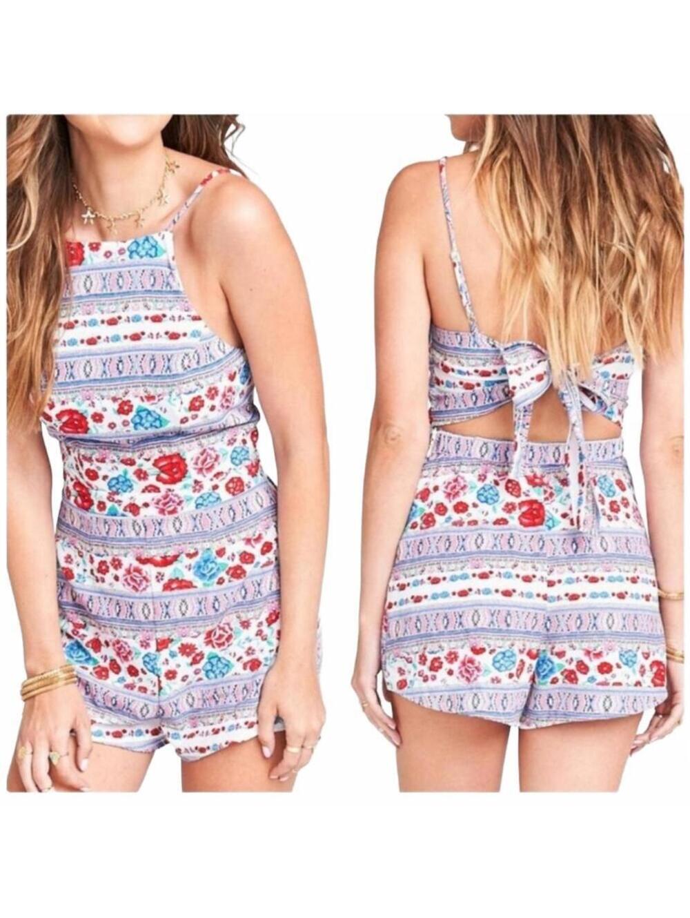 Show Me Your Mumu NWT afton tieback romper Size Large